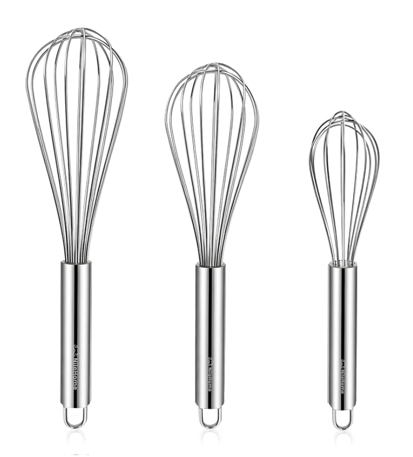 Stainless Steel Whisk Set (8", 10", 12")