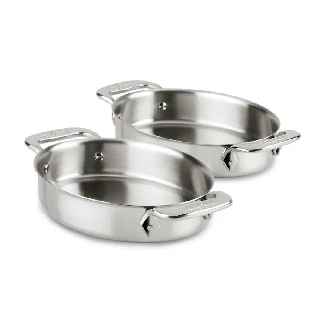 Stainless Steel Mini Oval Bakers